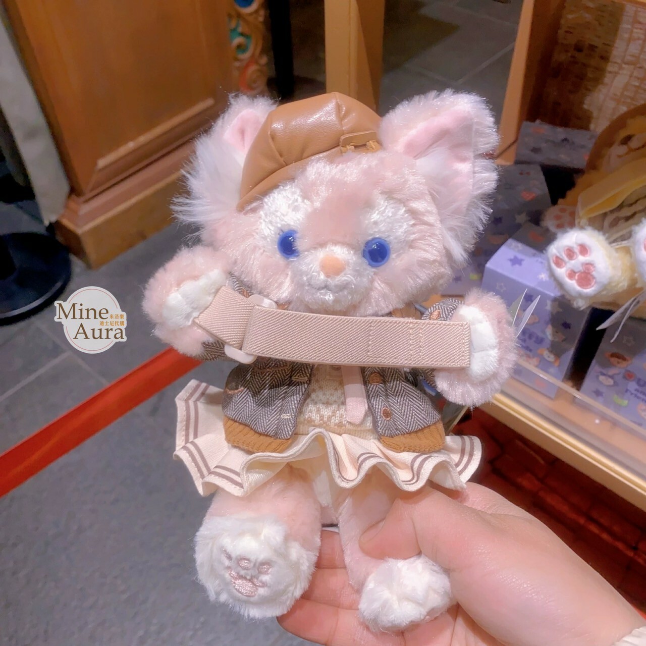 (限時特價) 達菲 Duffy 與好友們 小小課堂系列 玲娜貝兒 Lina bell 抱抱 絨毛 造型 窗簾束帶 窗簾綁帶 -上海迪士尼樂園