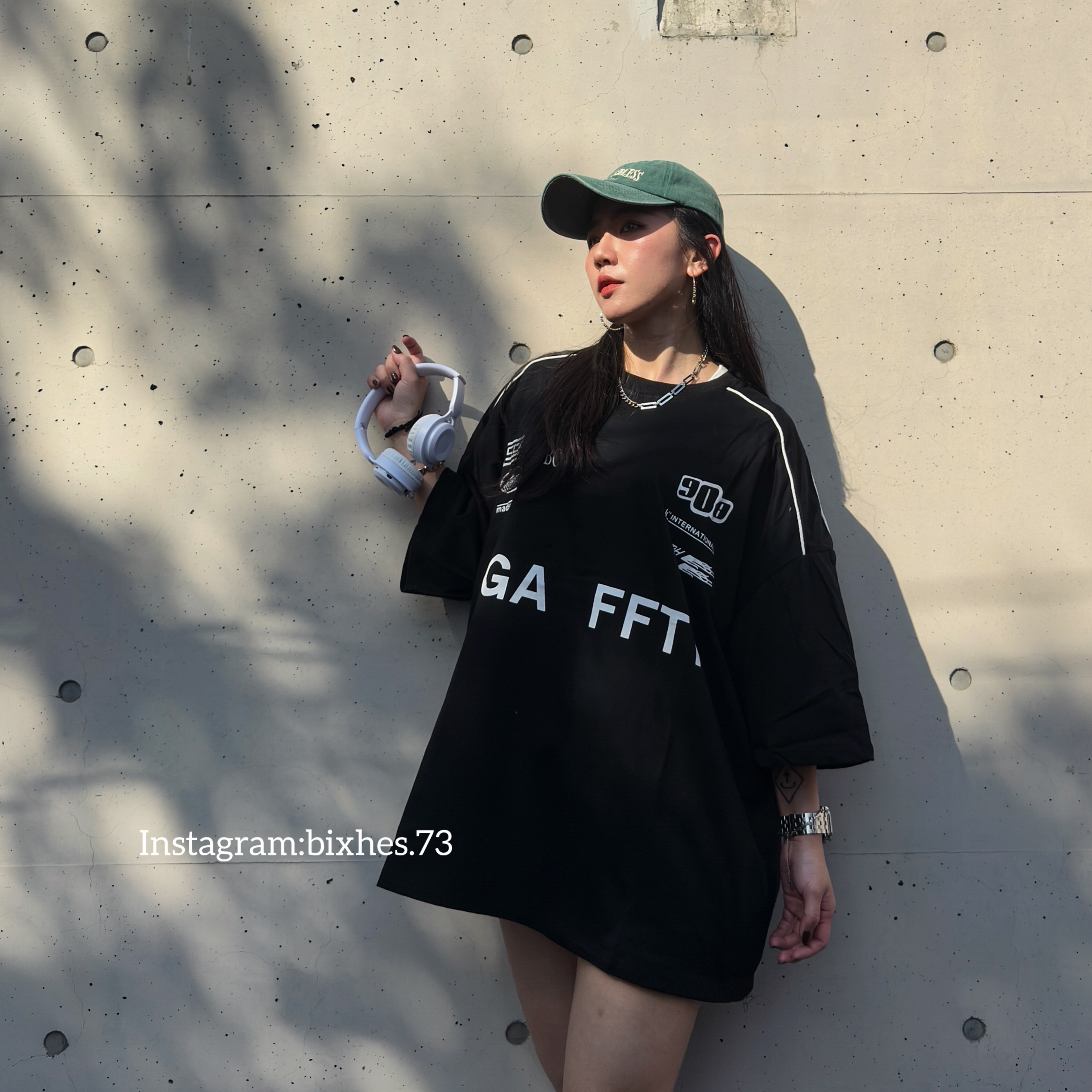 雙線賽車寬版短T(A00095)