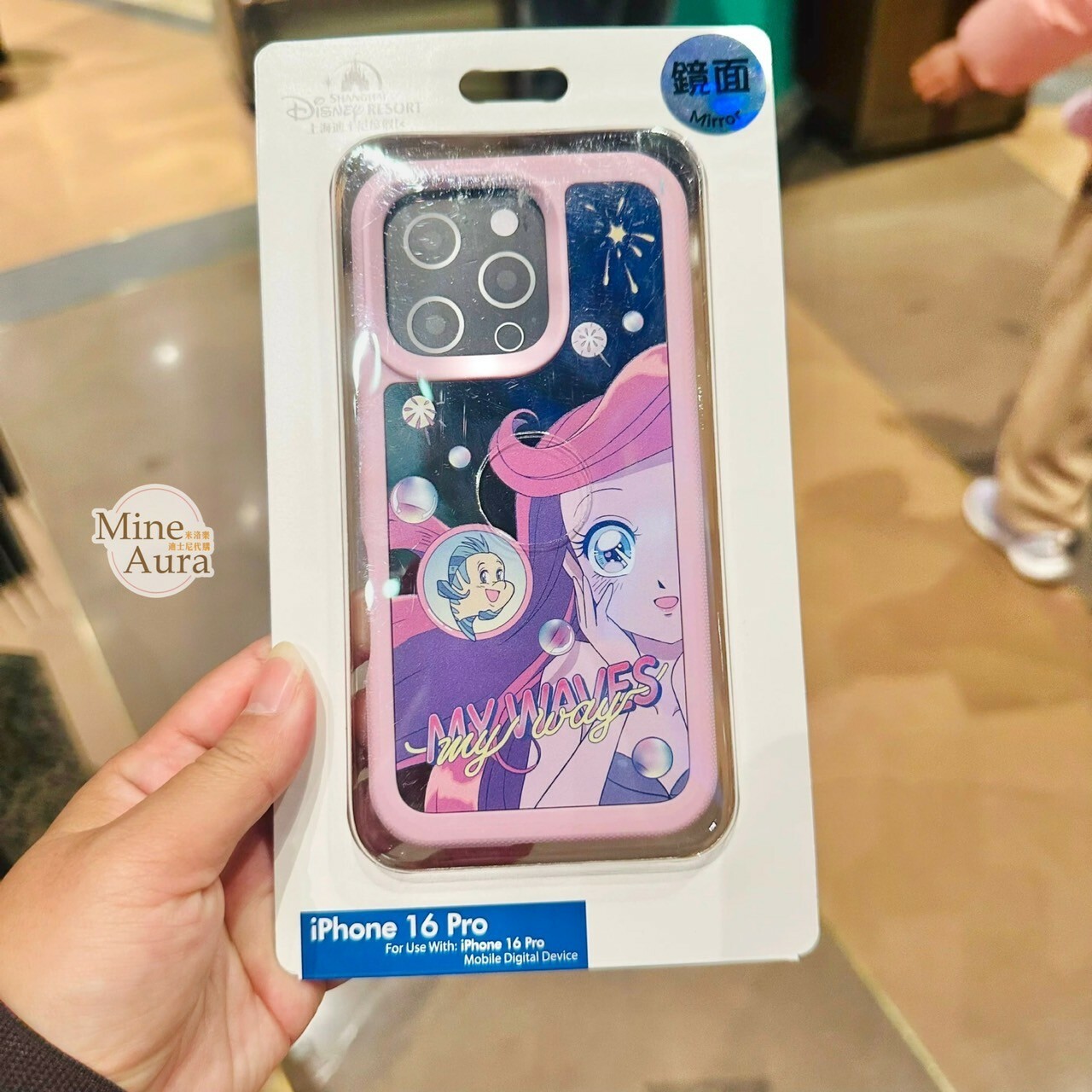 公主系列 Princess Line 鏡面 漫畫風圖案 iphone 系列 手機殼 保護套 -上海迪士尼樂園