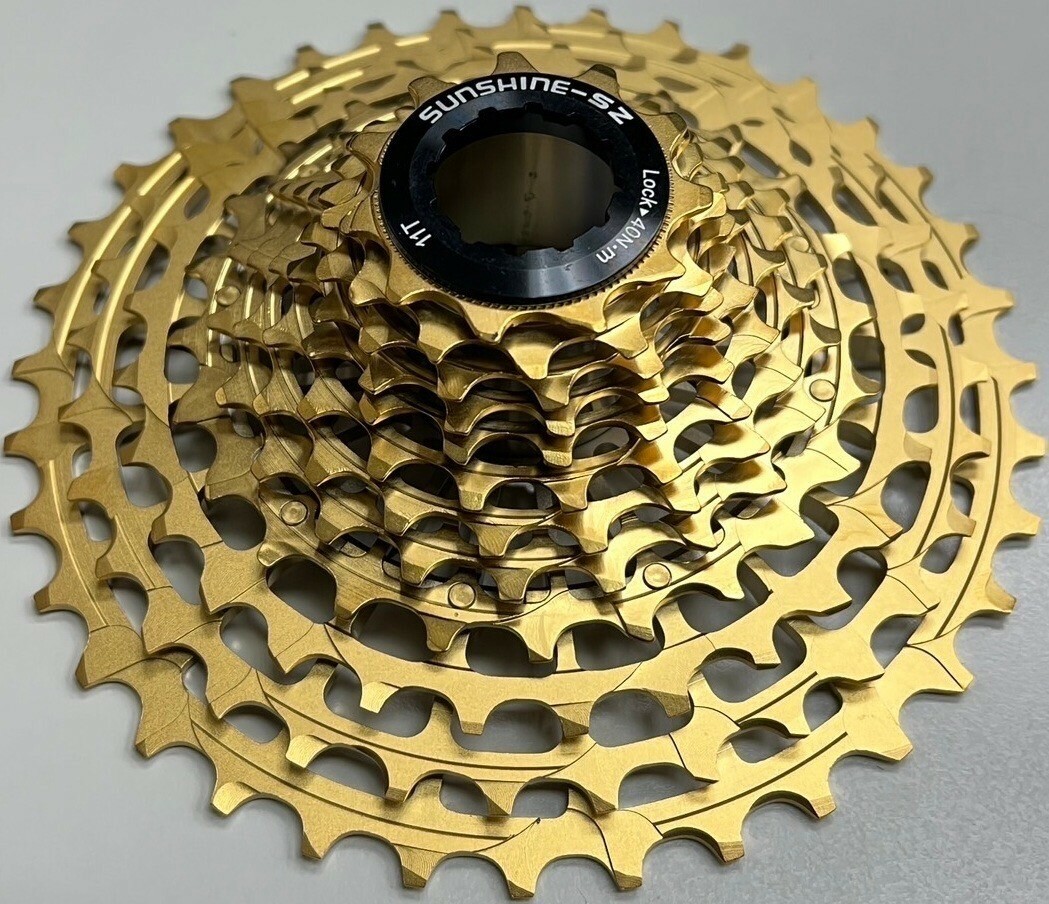 Sunshine 日暉全金色超輕量化12S 12速飛輪 SHIMANO HG系統