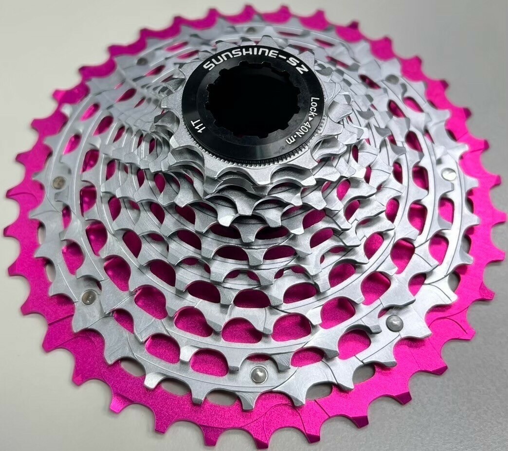 Sunshine 日暉粉色超輕量化12S 12速飛輪 SHIMANO HG系統