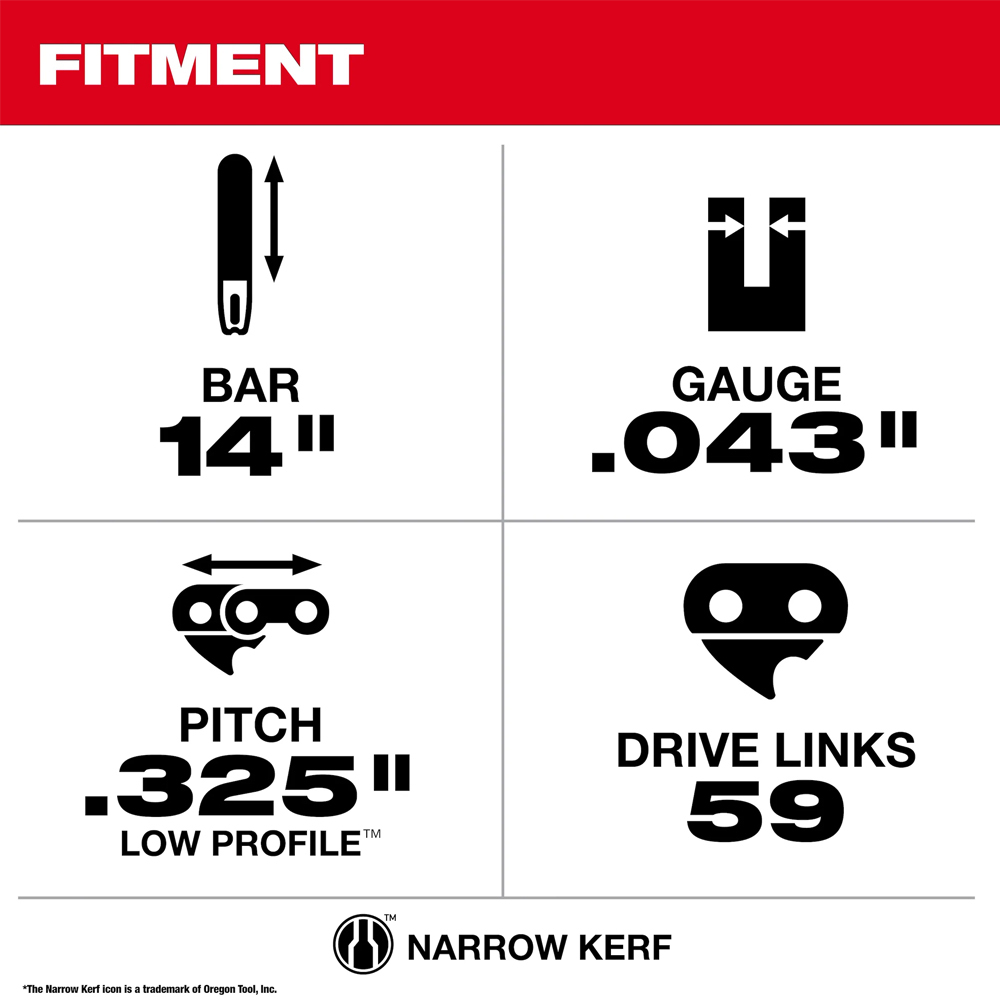 ＊中崙五金【附發票】美沃奇 14吋鏈鋸機鏈條49-16-2744/鏈板49-16-2745 適用M18 FTHCHS35
