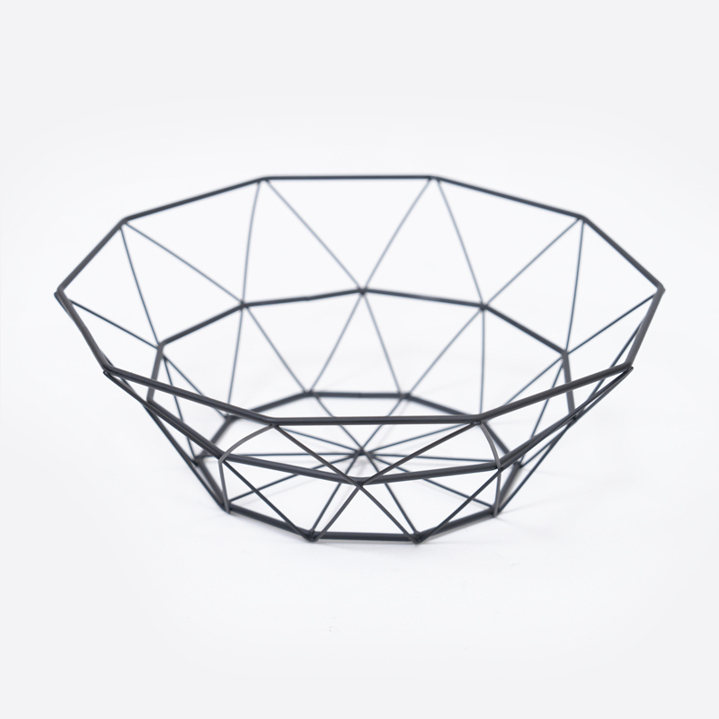 SP 鐵網收納籃/黑 約26x26x9.5cm