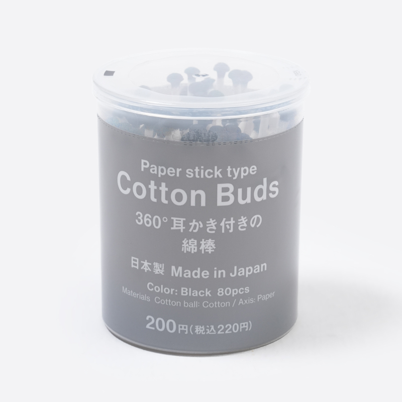 SP 360度棉花棒/黑 80入