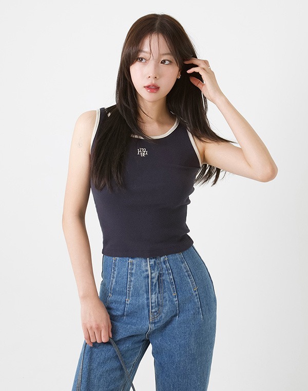 預訂｜MUAHMUAH STITCH LOGO COLORING SLEEVELESS