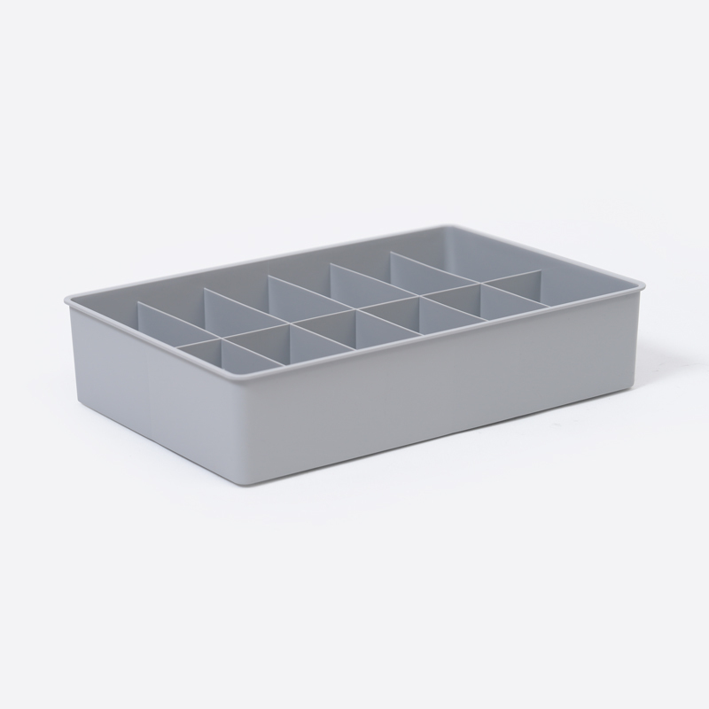 SP 分格收納盒/灰 35.8x8x23.7cm