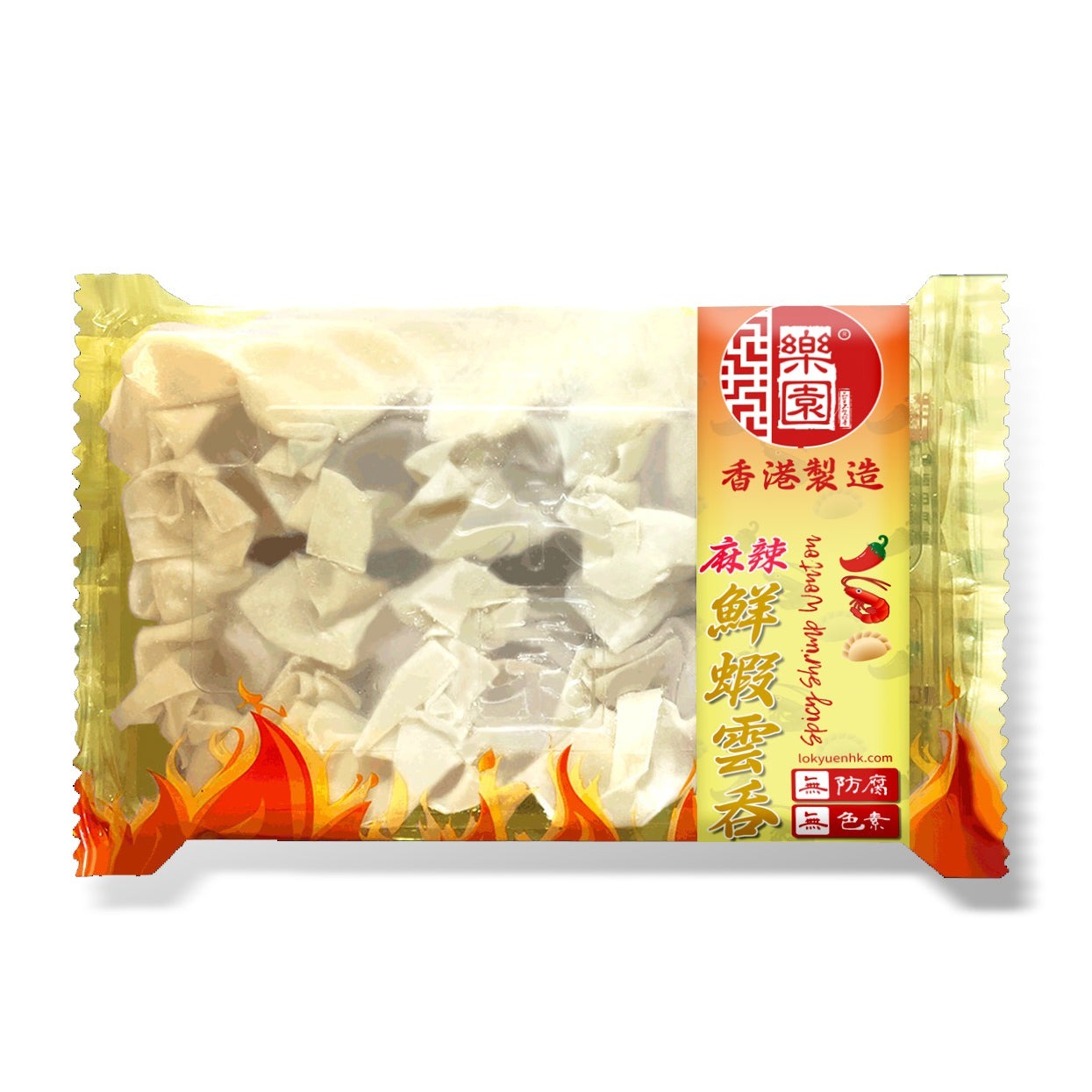 【急凍貨】香港製造｜樂園 麻辣鮮蝦雲吞 10粒裝