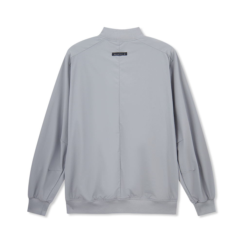 男裝純色拉鏈外套