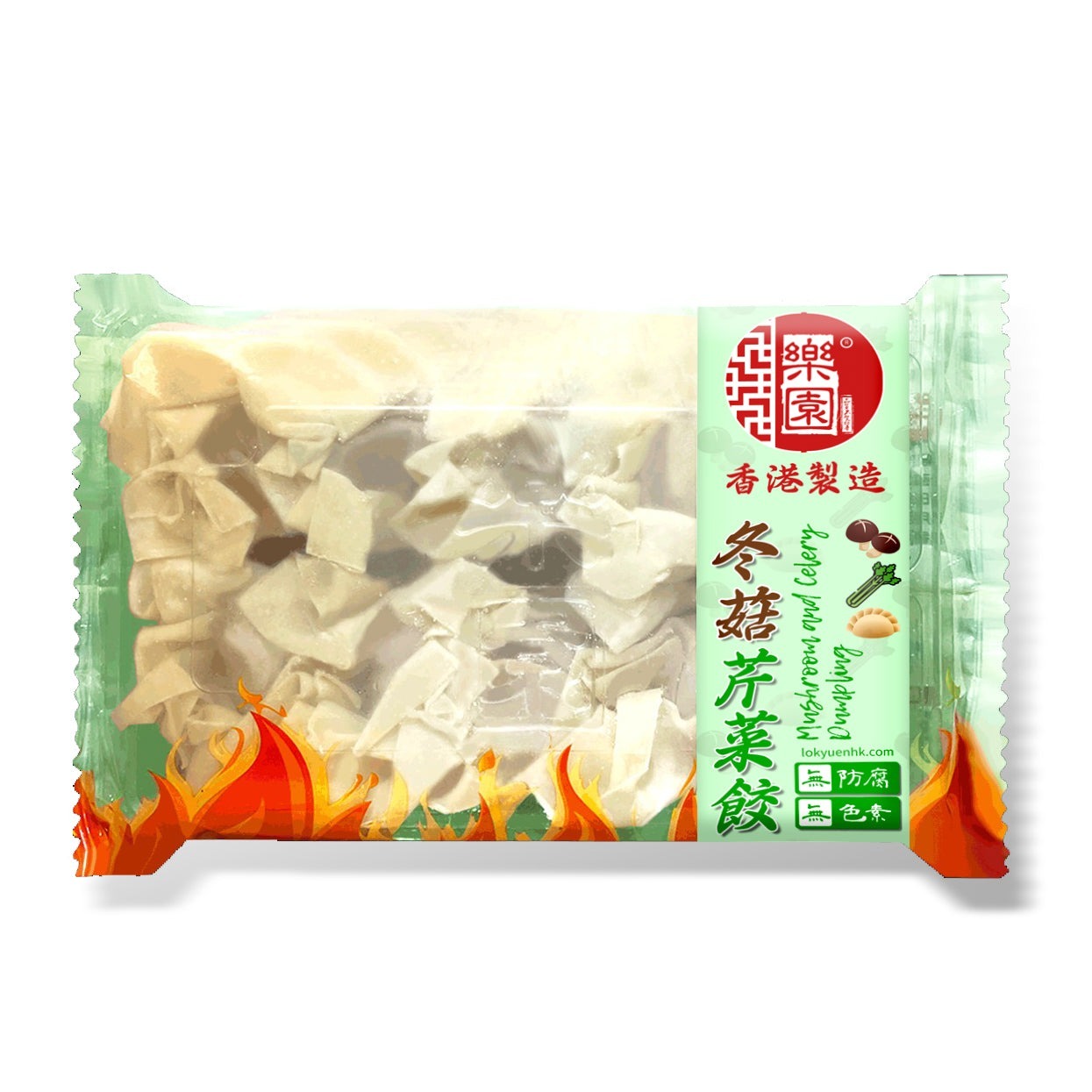 【急凍貨】香港製造｜樂園 冬菇芹菜餃 10粒裝