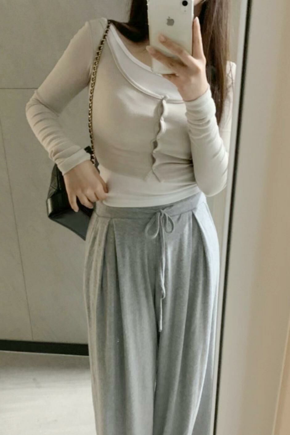 TOP#14527 🤎 長短視覺上衣