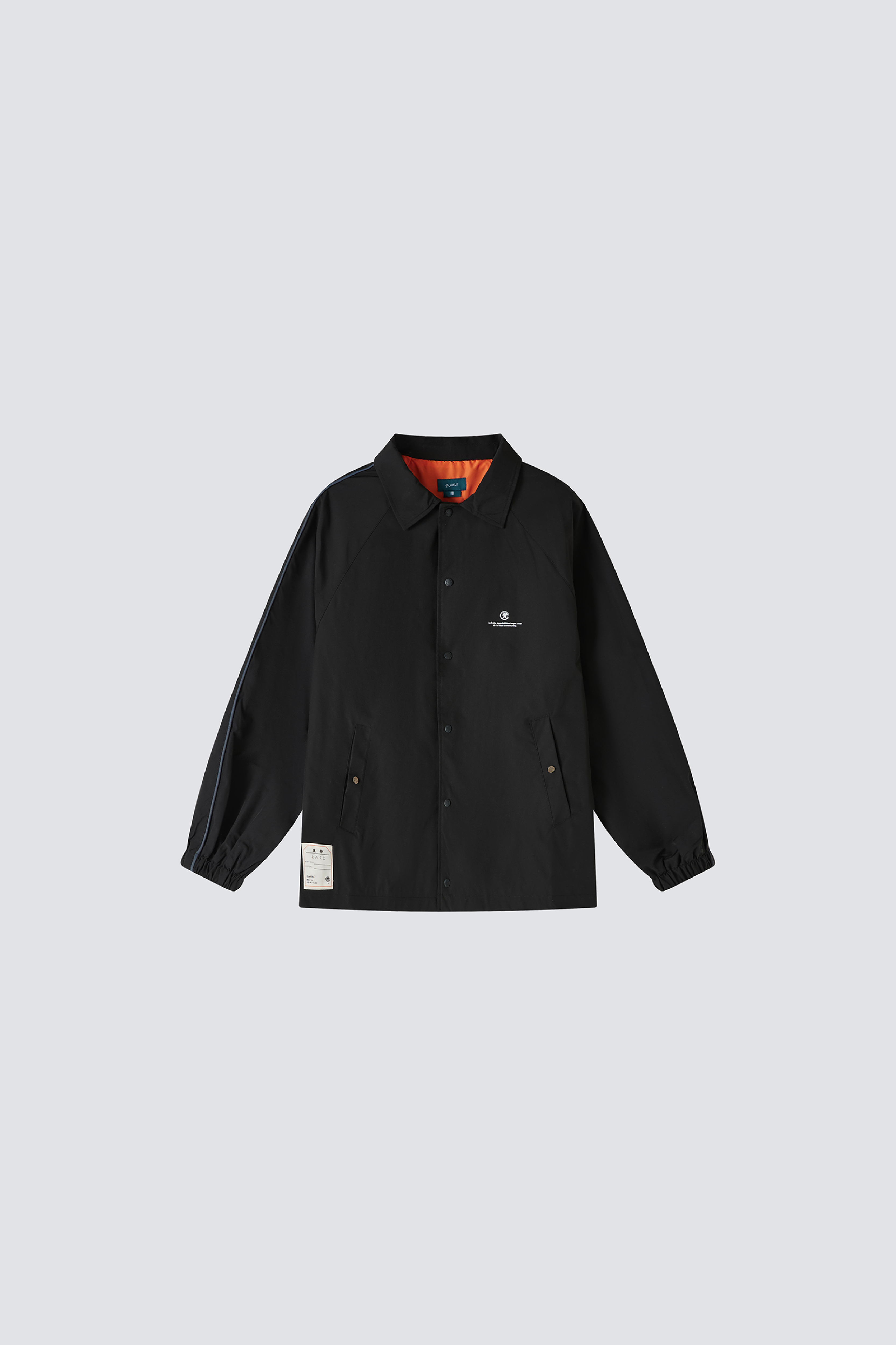 "NO ONE CARES" Coach Jacket｜Black｜Hong Kong Original Design