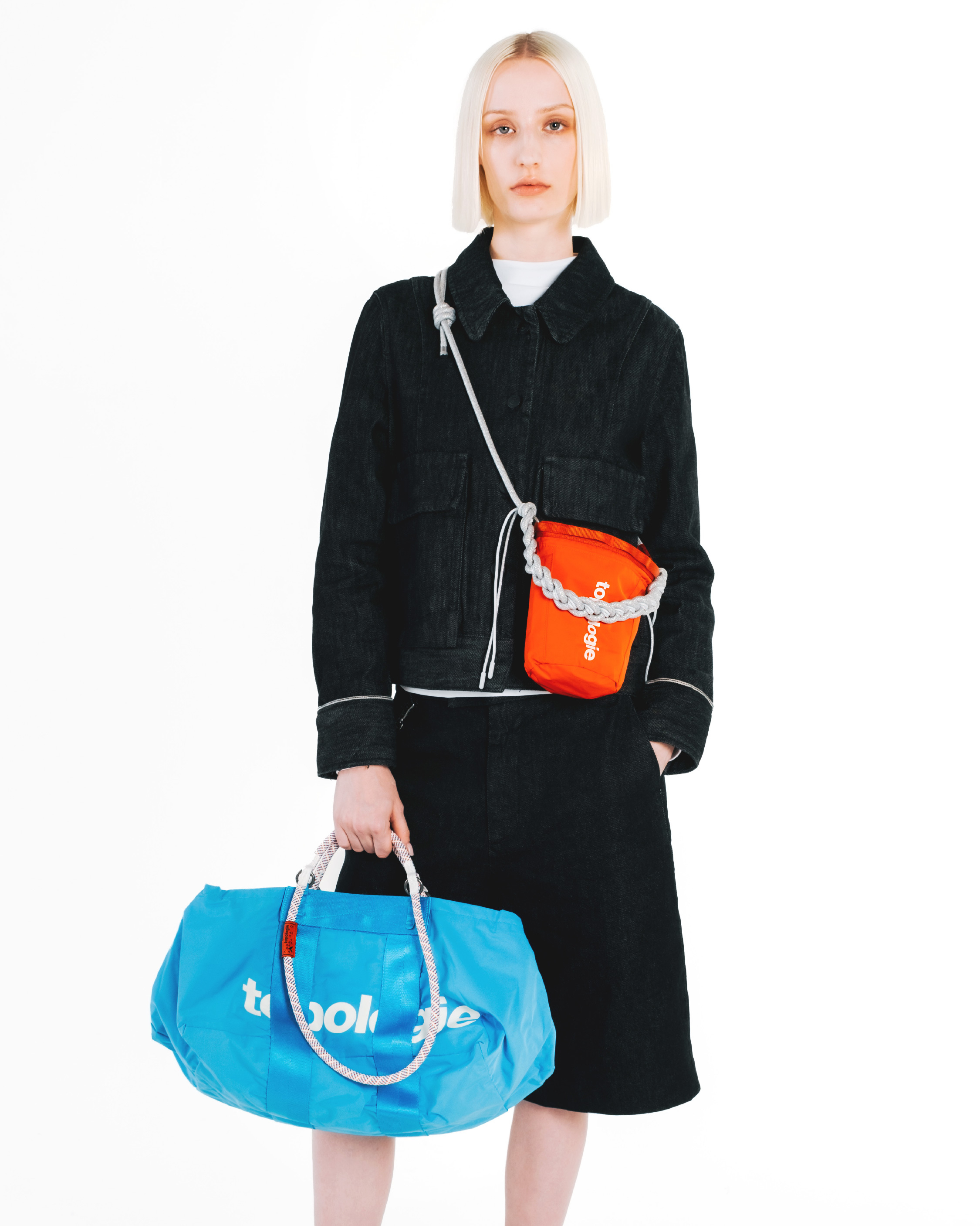 多功能中號旅行包 | 海洋藍 (仿紙質布)