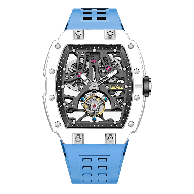 【BEXEI 貝克斯】元宇宙系列 9127 陀飛輪 夜光指針 機械 手錶