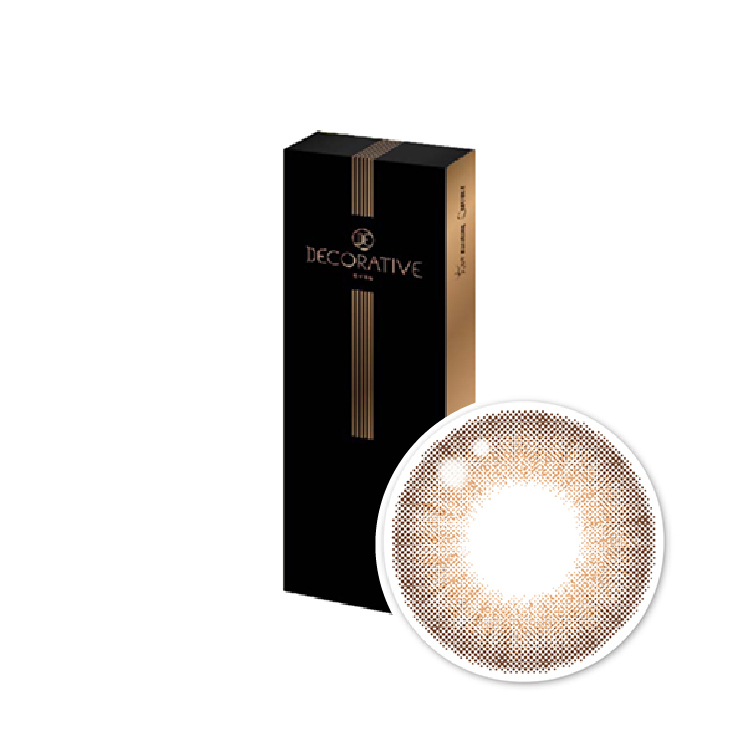 視妝美GLOW彩色日拋云紗棕(10片）