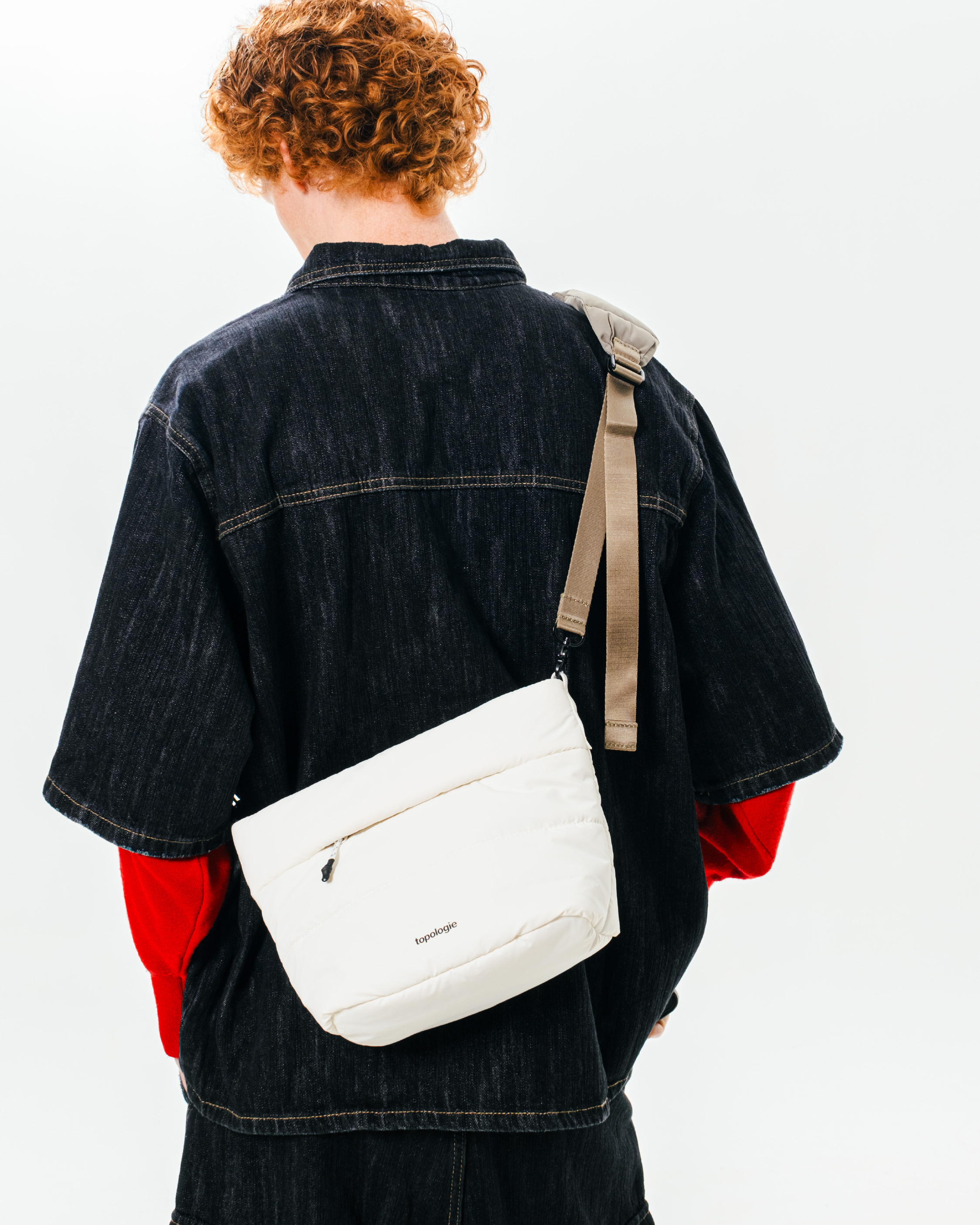 隨身抽繩包 | 米灰色(絎縫)