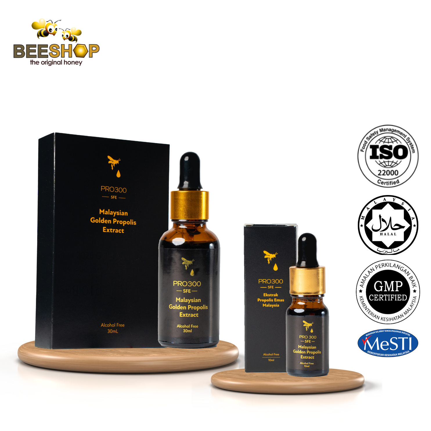 KELULUT GOLDEN PROPOLIS EXTRACT PRO300 10ML/30ML (HALAL)