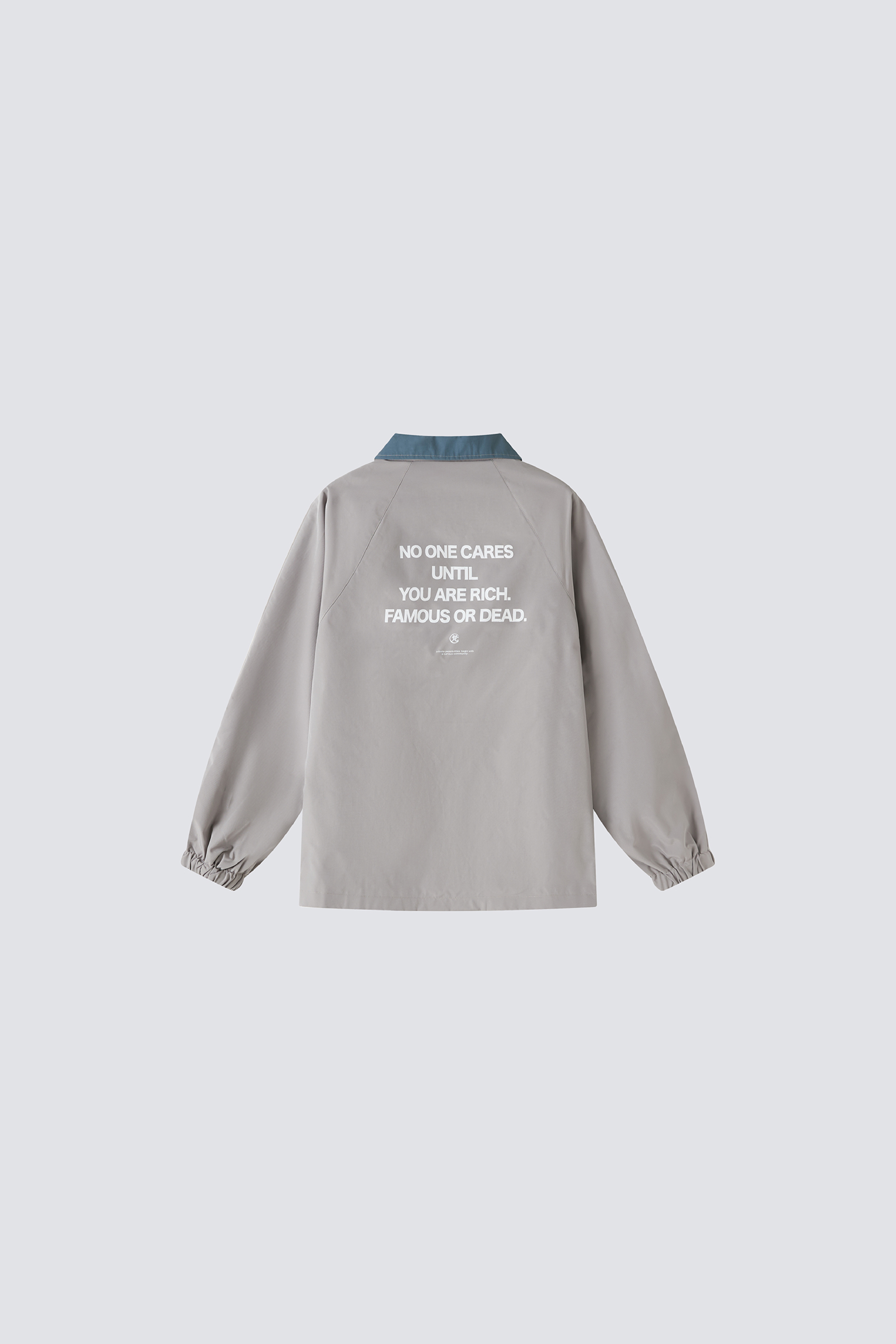 "NO ONE CARES" Coach Jacket｜Hojicha｜Hong Kong Original Design