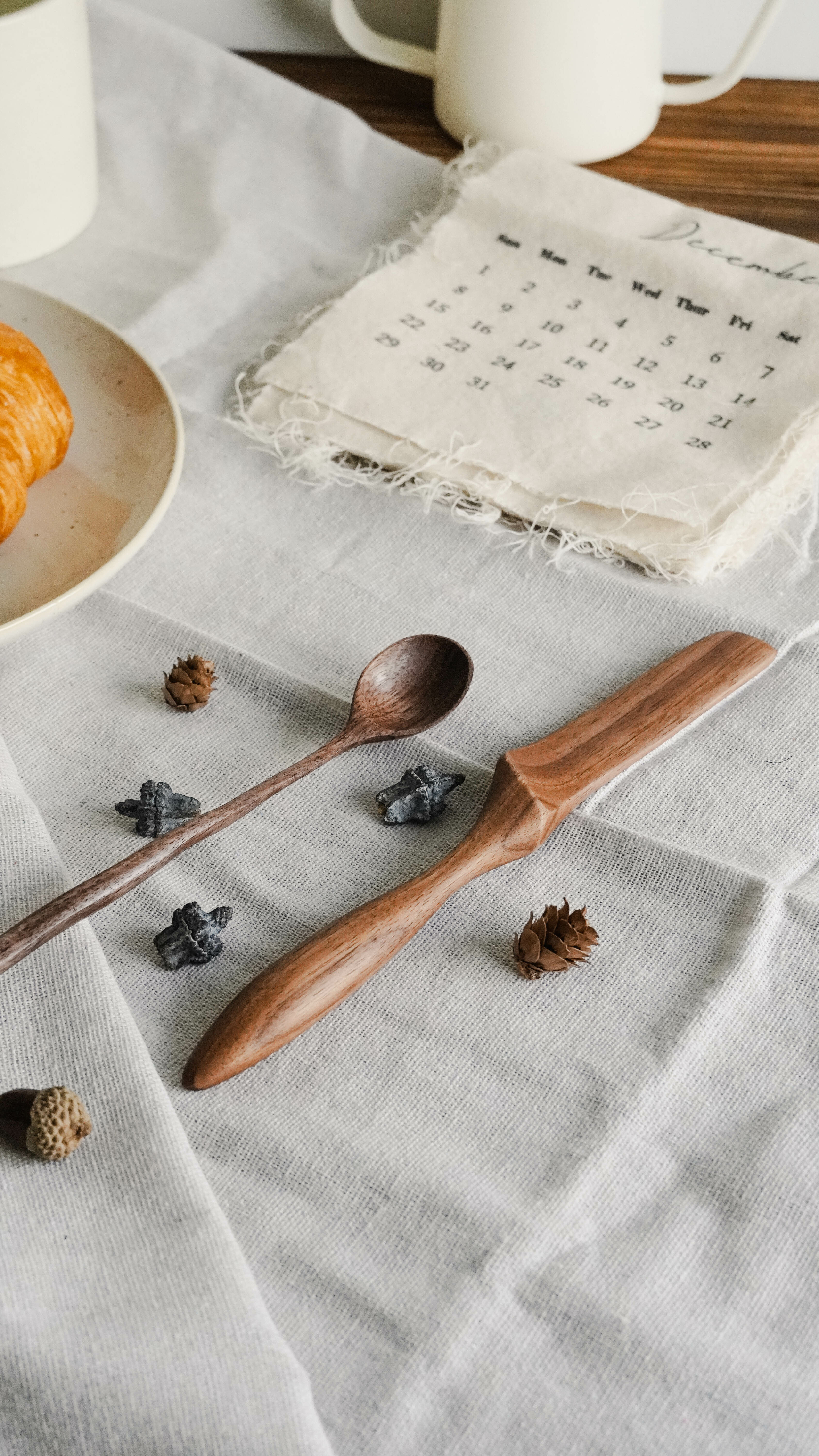 黑胡桃木餐具組