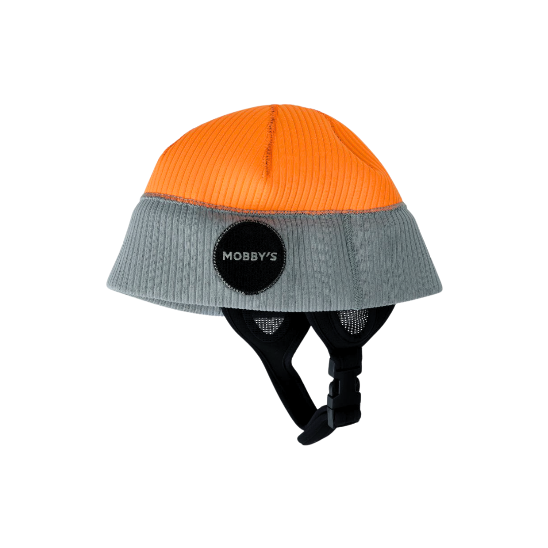 MOBBY'S - BEANIE (橙橘/銀灰) / 2mm