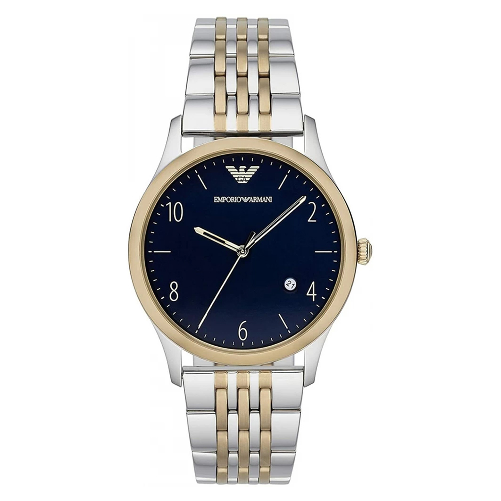 【Armani 亞曼尼】AR1868 紳士 復古 日期顯示 不銹鋼 石英 男錶-