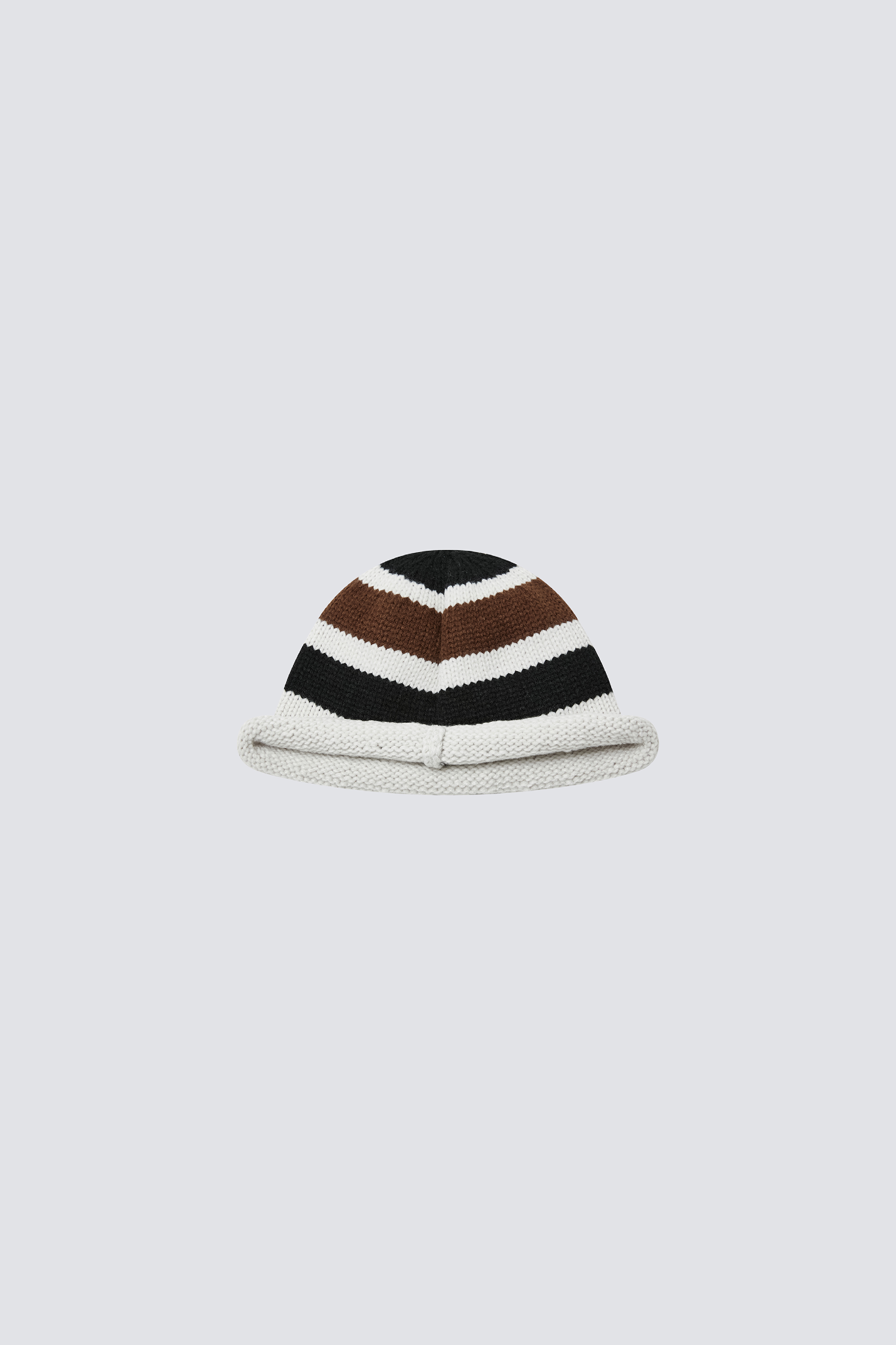 Striped cotton jersey beanie｜Khaki｜Hong Kong Original Design