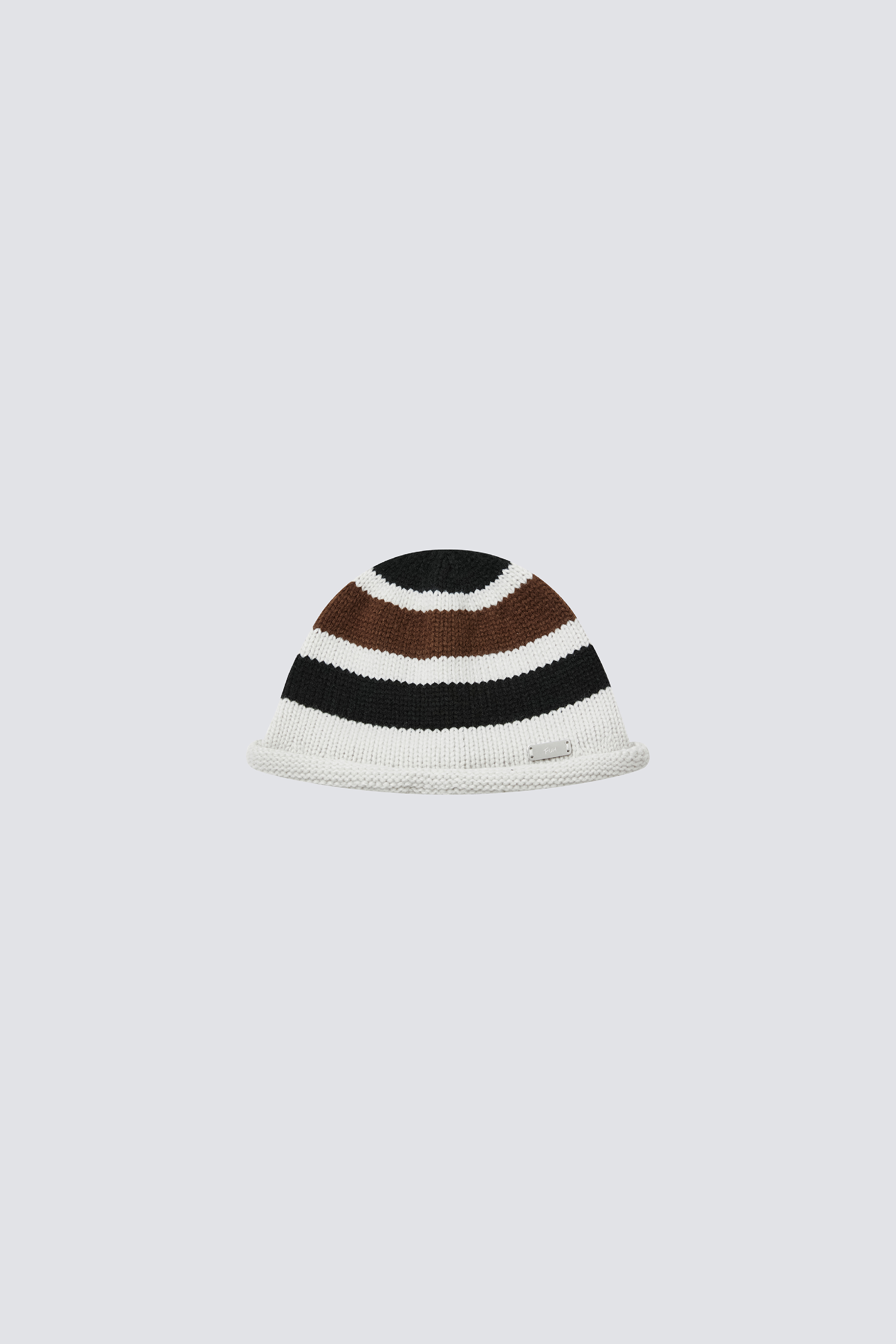 Striped cotton jersey beanie｜Khaki｜Hong Kong Original Design