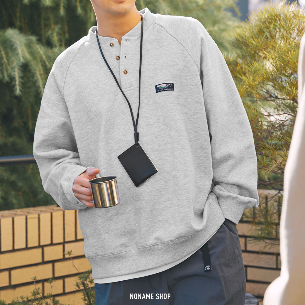 THE CRAFT CREW PRODUCTS 美國棉 寬鬆 大廓形 亨利 長袖 六色 (男款)