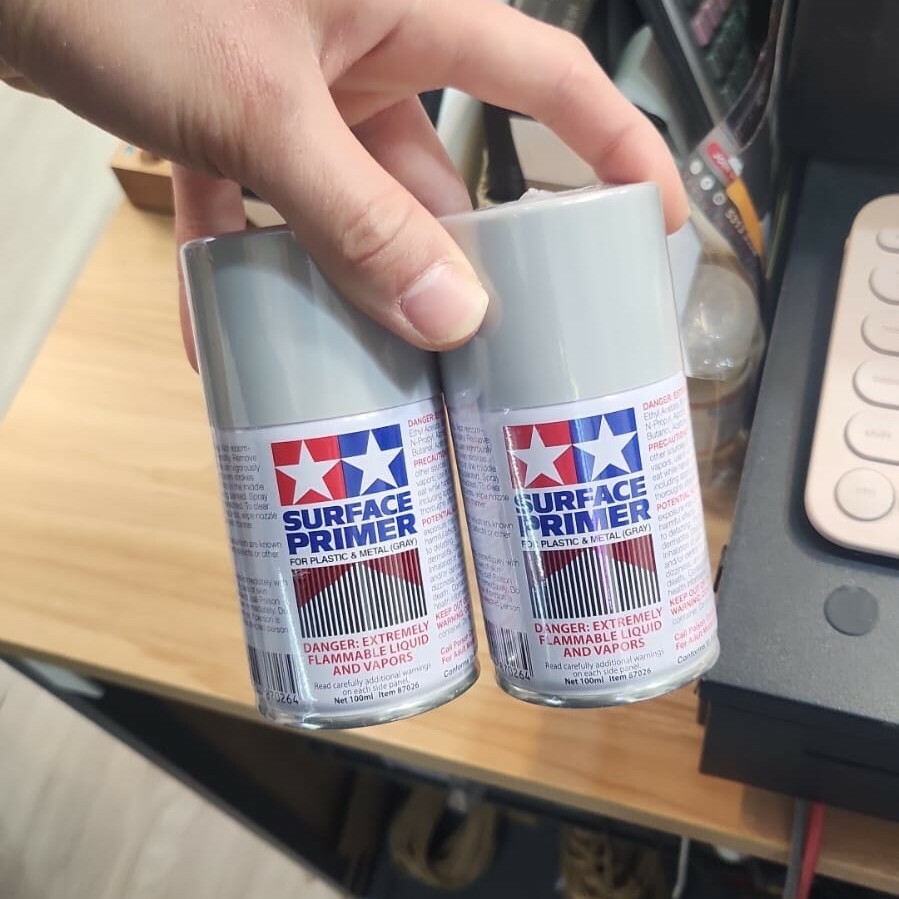 Primer Spray Tamiya 87026 Grigio Per Metallo E Plastica, 100ml, Modellismo