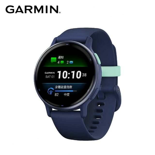 【Garmin】vivoactive 5 GPS 智慧腕錶 -海軍藍 (010-02862-22) 42mm 現代鐘錶