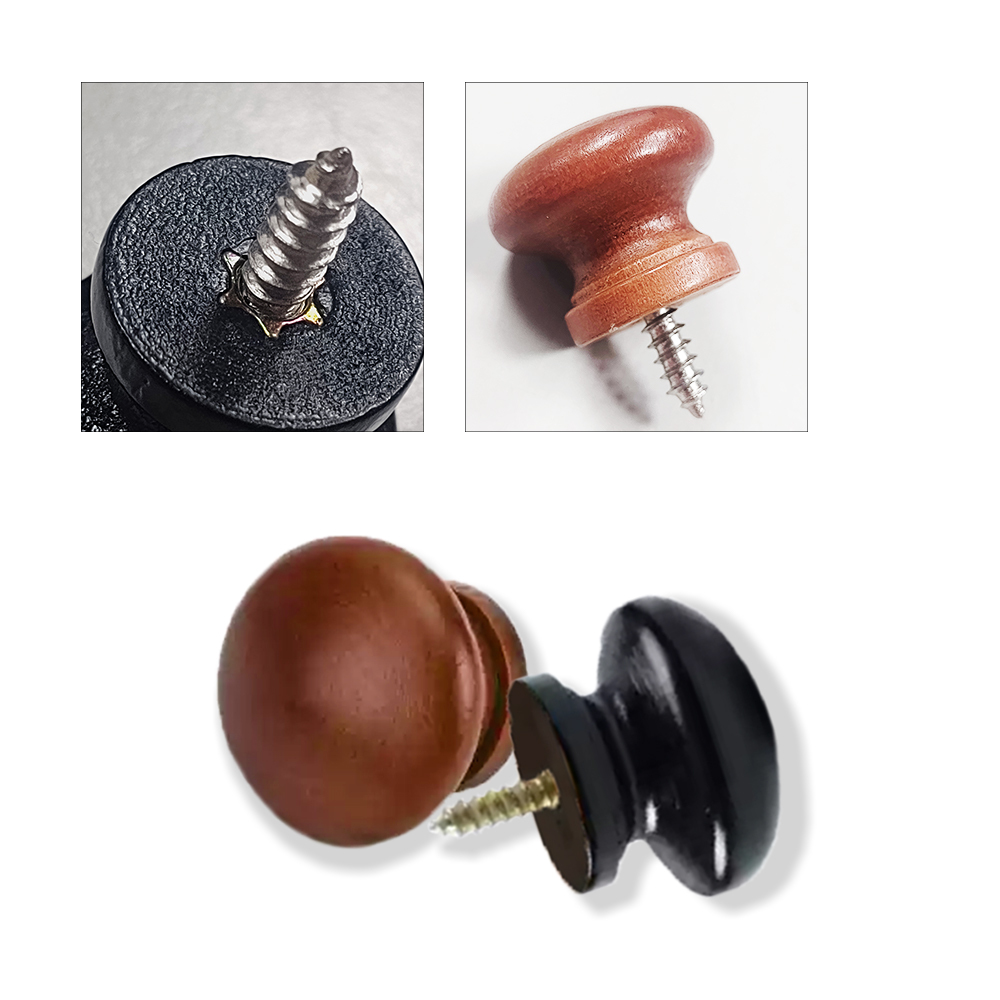 HANLIN P-T23m 鋼琴替換小木把手 木質圓形櫥櫃把手 抽屜 門把手 廚房把手 家具五金 鋼琴