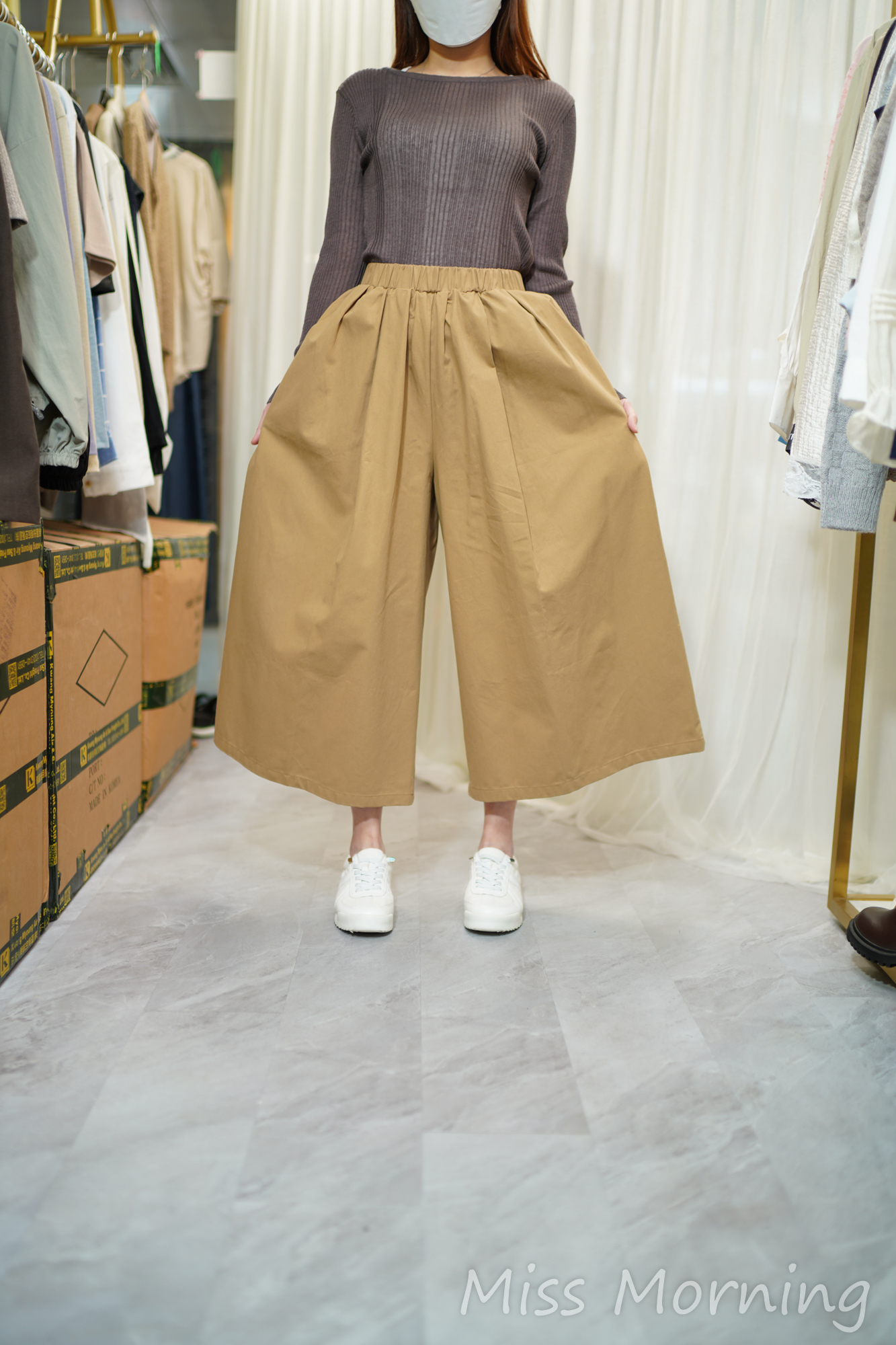 遮肉舒適裙褲(33883)