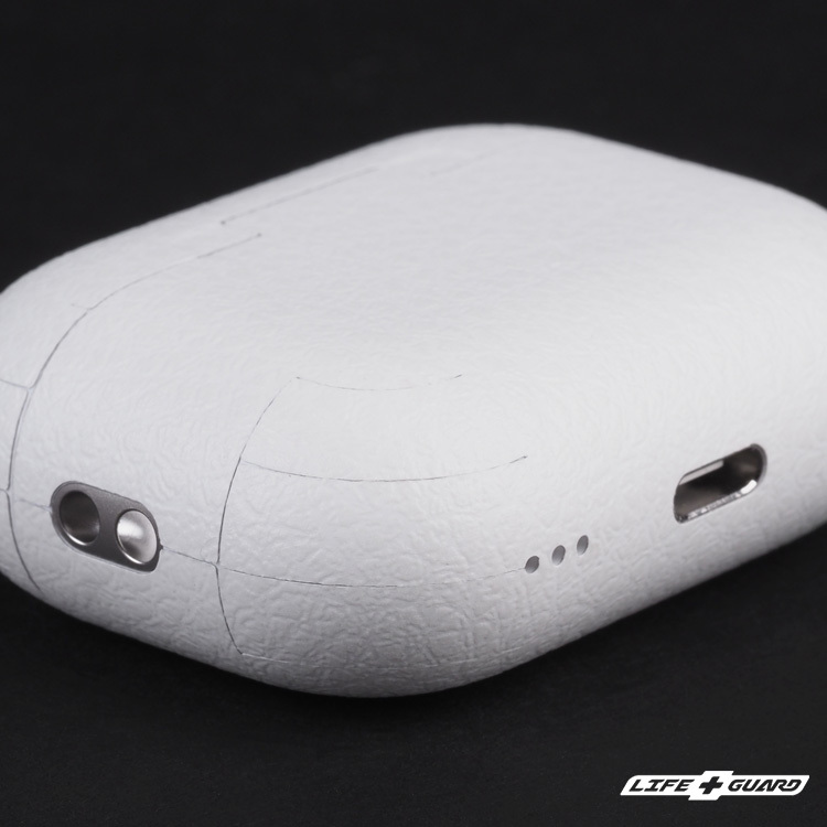 LIFE+GUARD 貼膜細節寫，LIFE+GUARD 皮紋白風格