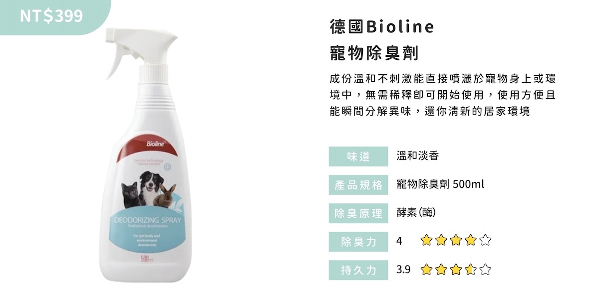Bioline除臭噴霧