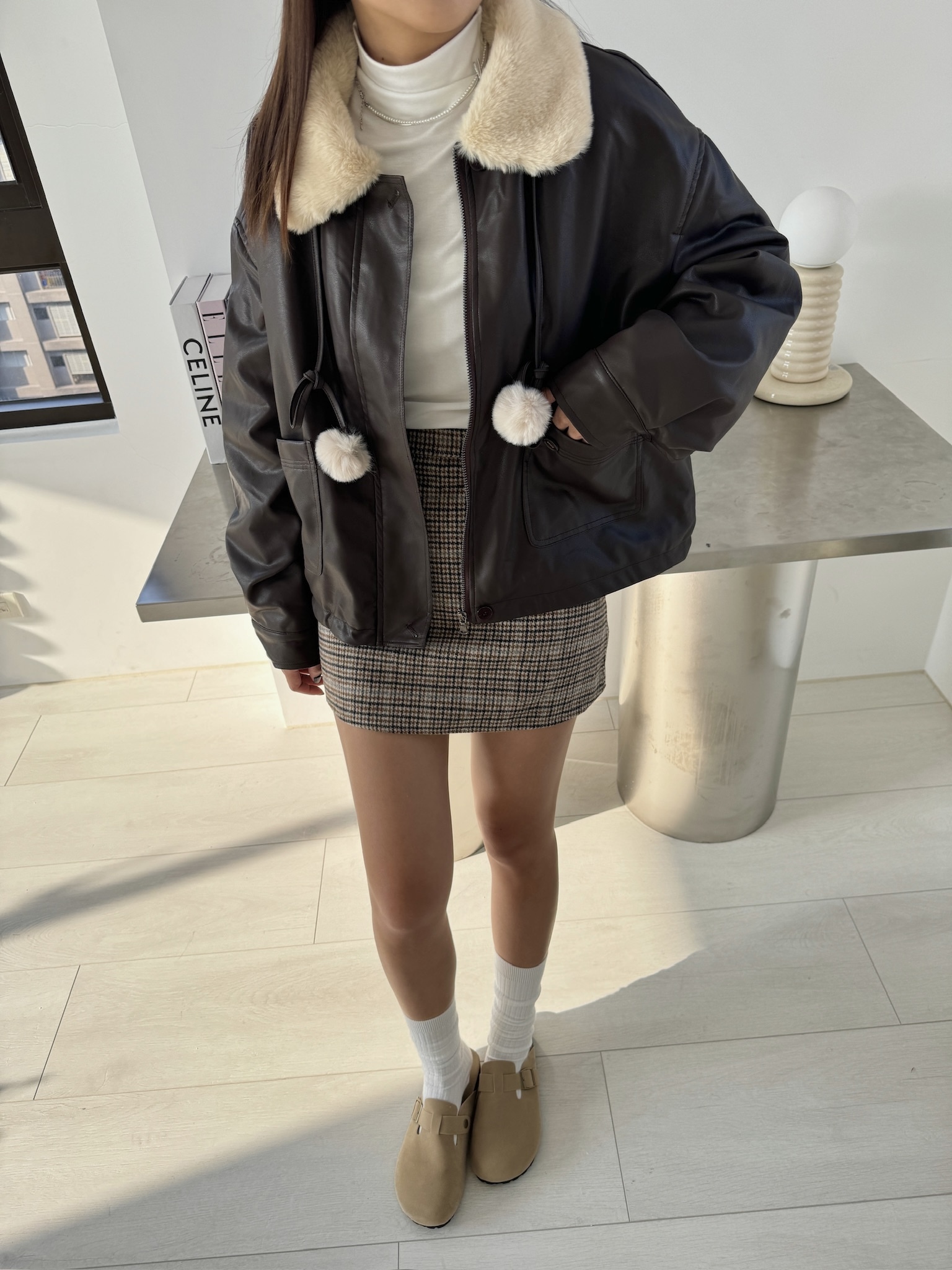 秋冬寶藏兔絨皮外套