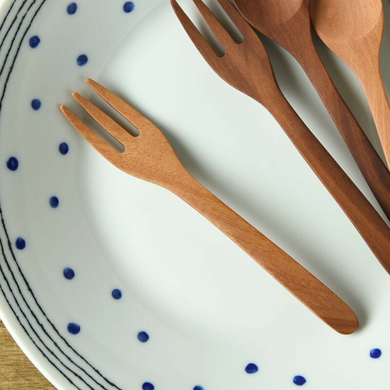 日式天然木材餐叉 (非日本製)