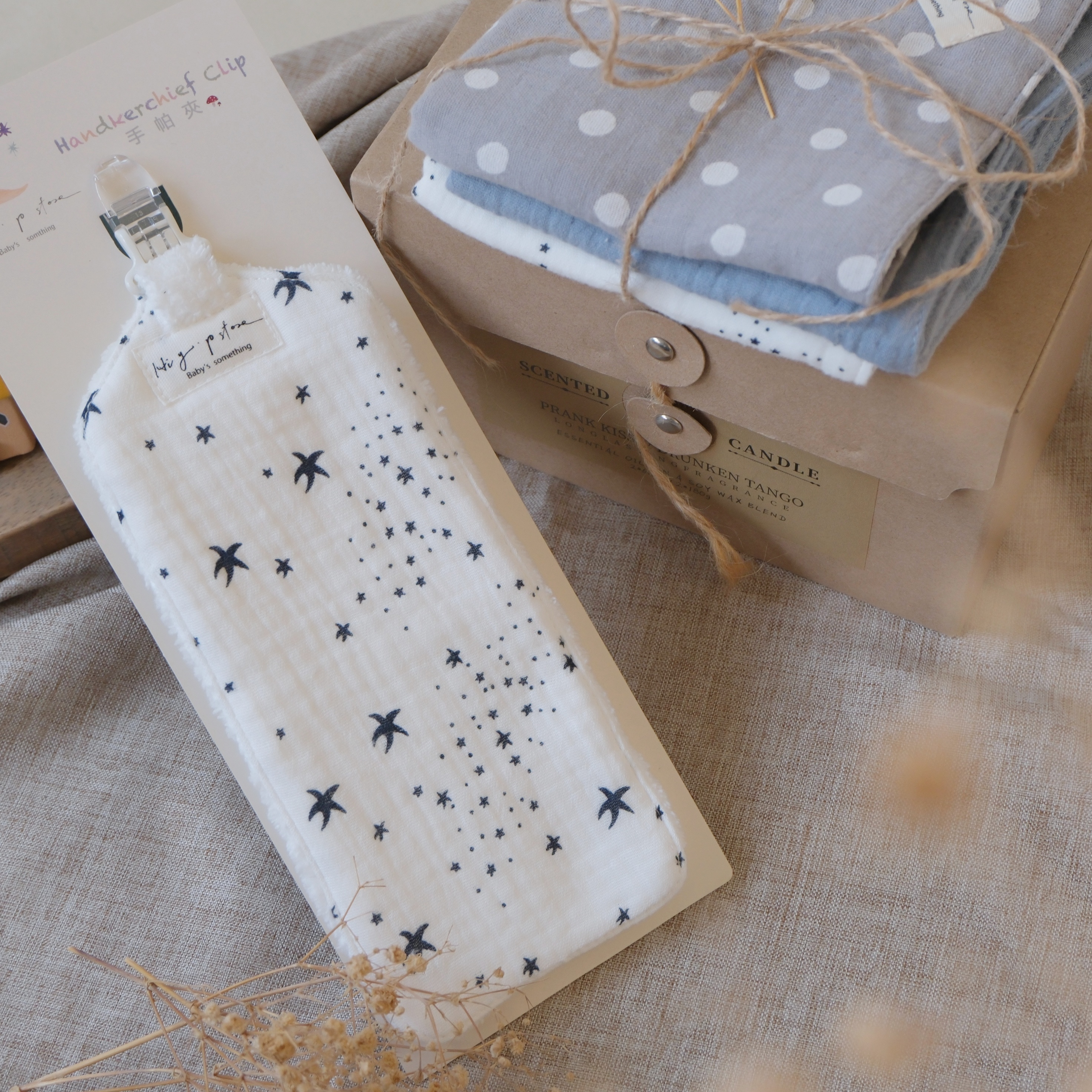 Hi Y.P store-手作手帕夾-漫漫海星