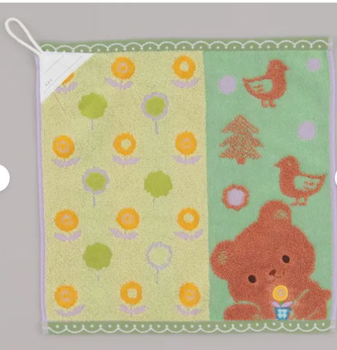 日式卡通公仔抹手巾34x34 (非日本製)