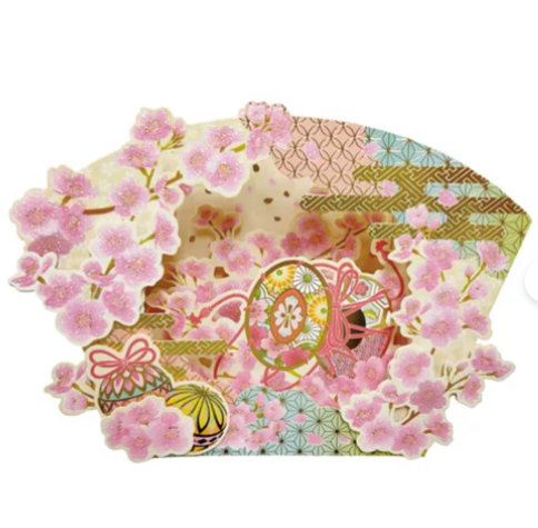 日式立體櫻花卡 (非日本製)