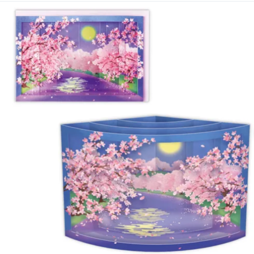 日式立體櫻花卡 (非日本製)