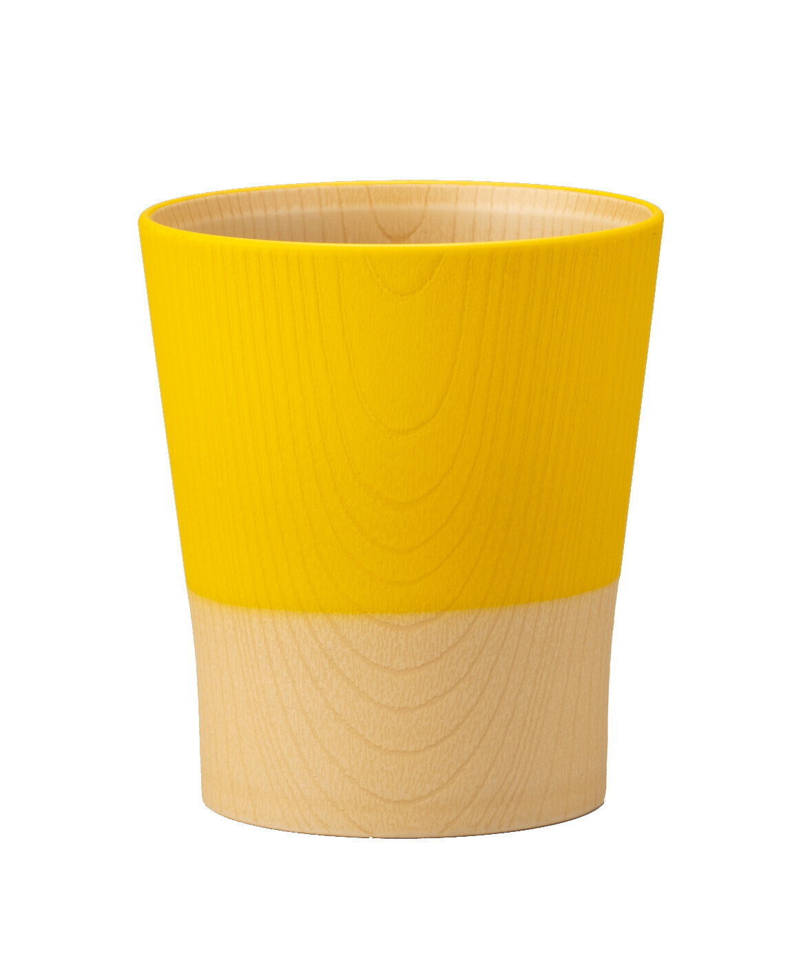 日本やさしい彩り樹脂纖維杯(黃色) (日本製)