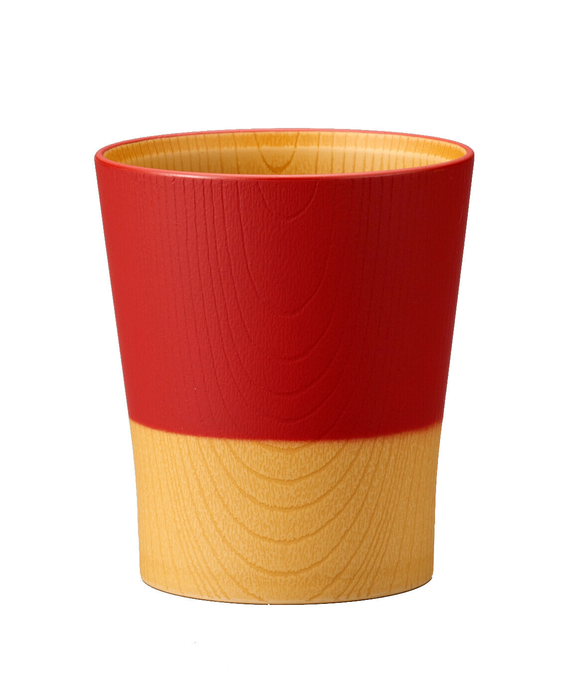 日本やさしい彩り樹脂纖維杯(紅色) (日本製)