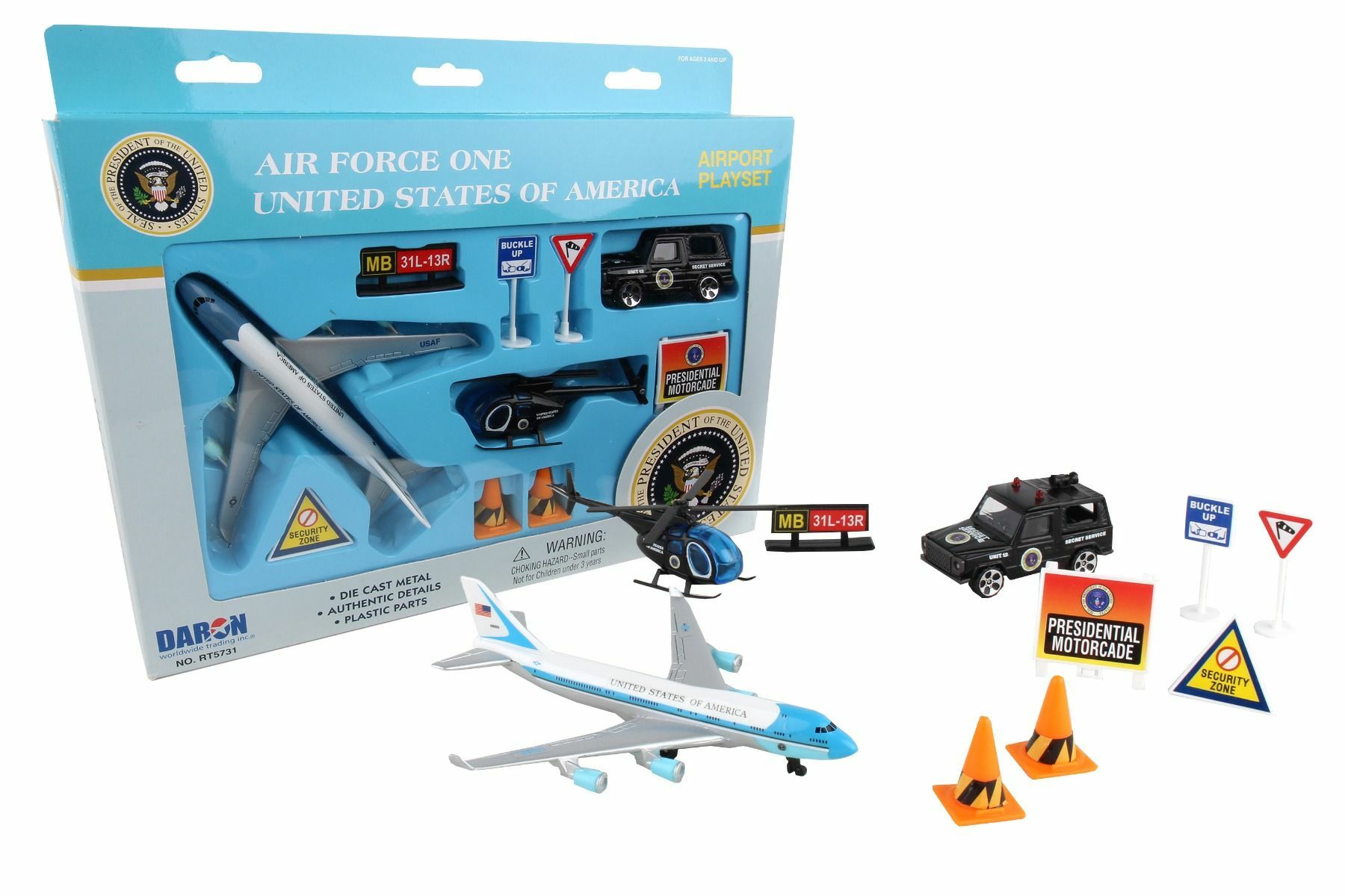 美國空軍一號 VC-25A機場玩具組 (小)