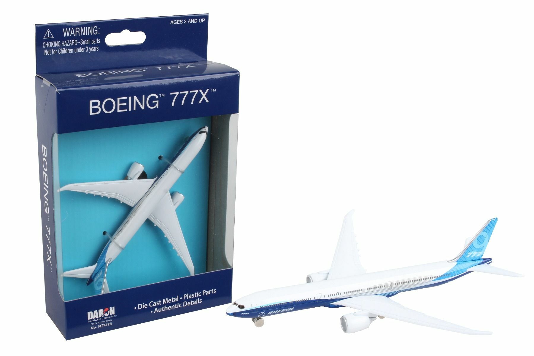 波音777X 原廠塗裝單架飛機玩具