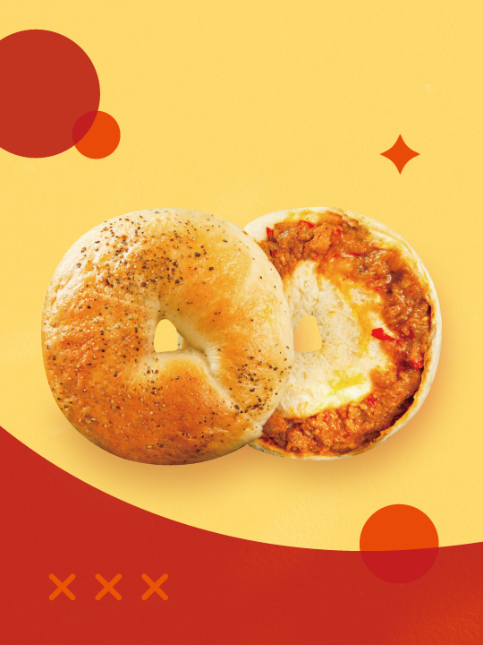 泰式打拋豬貝果(冷凍)-2入組