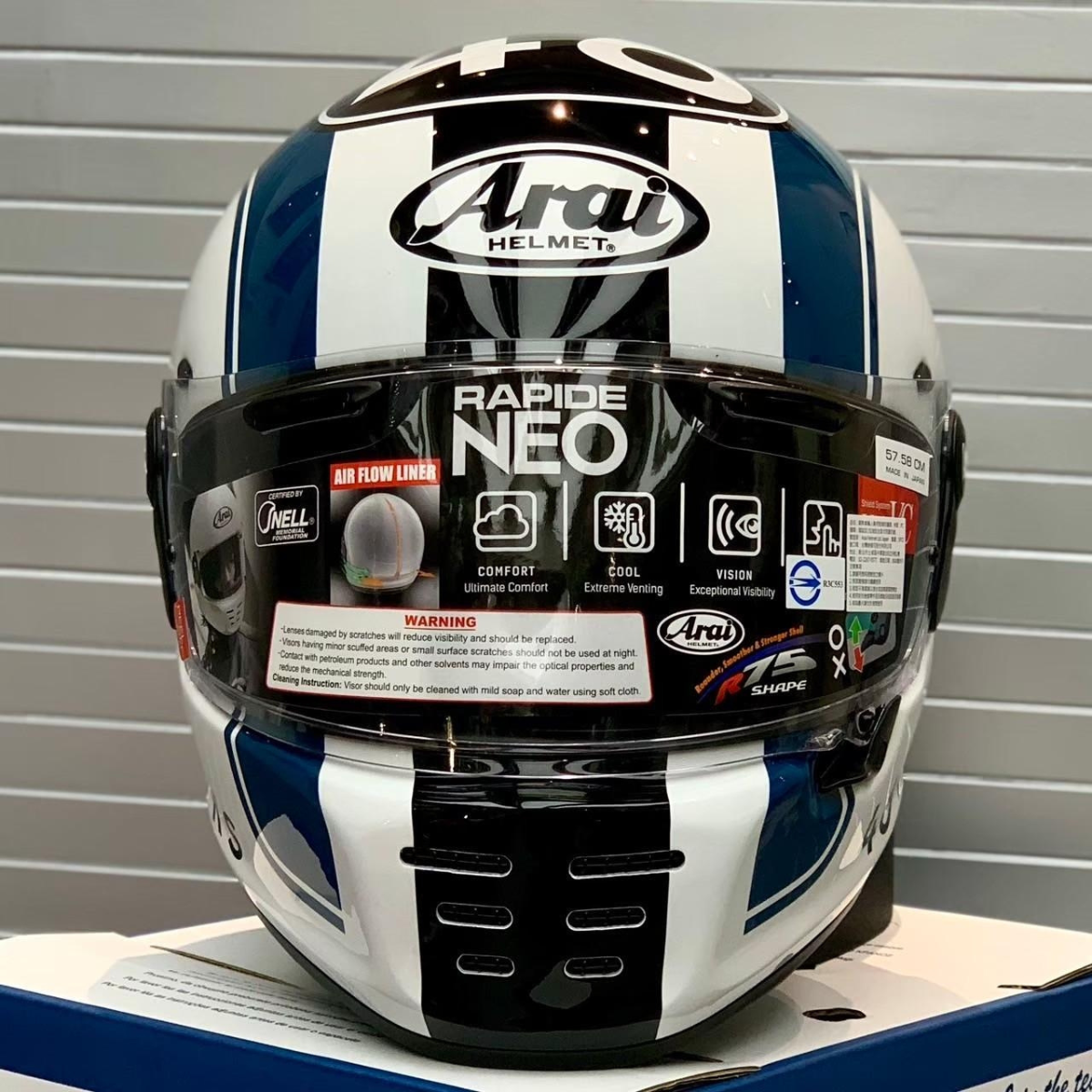 Arai】RAPIDE-NEO 46works 彩繪全罩安全帽/復古全罩安全帽