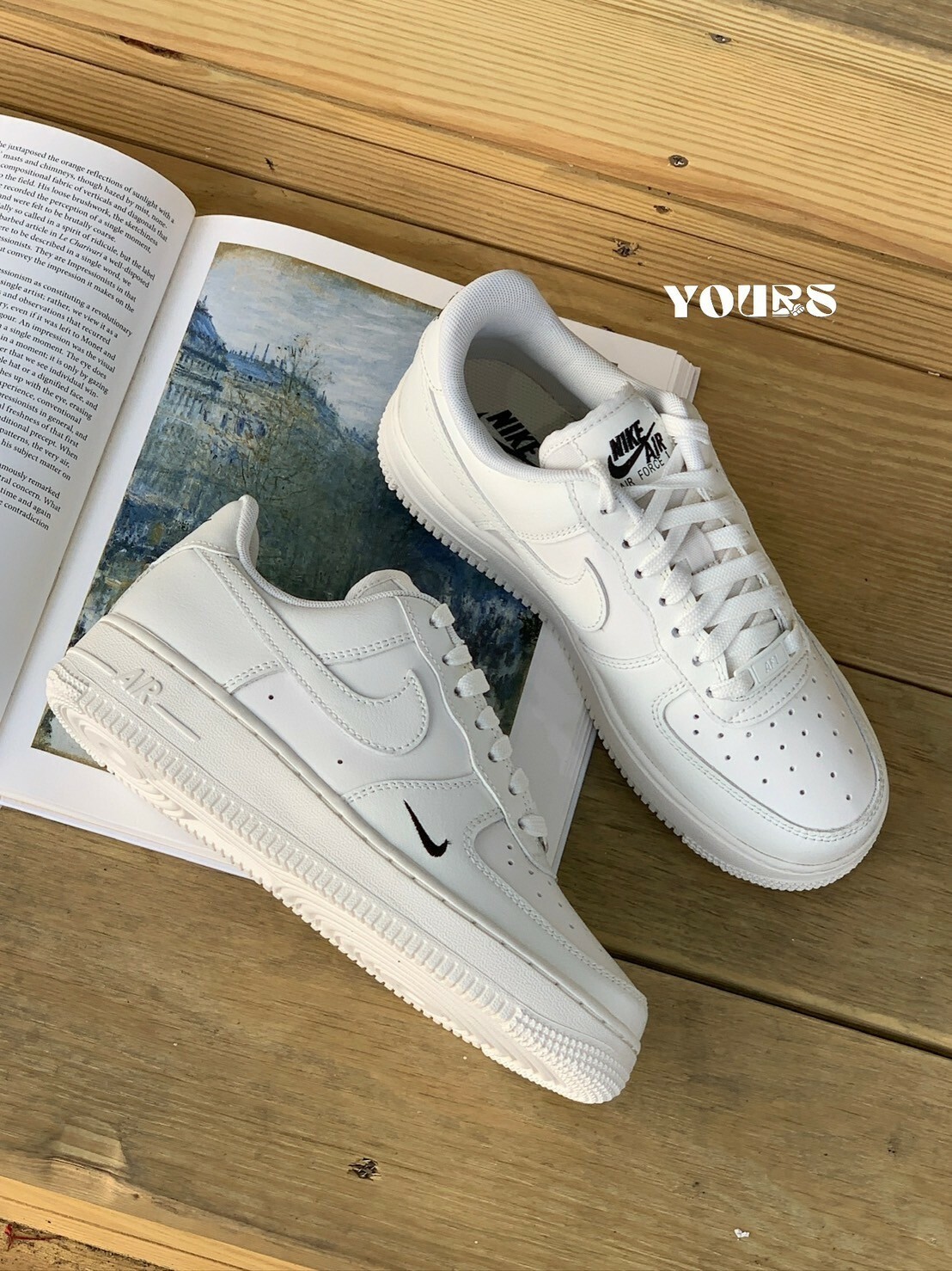 <官網限定> Nike Air Force 1 奶油白 小勾 HF1058-133