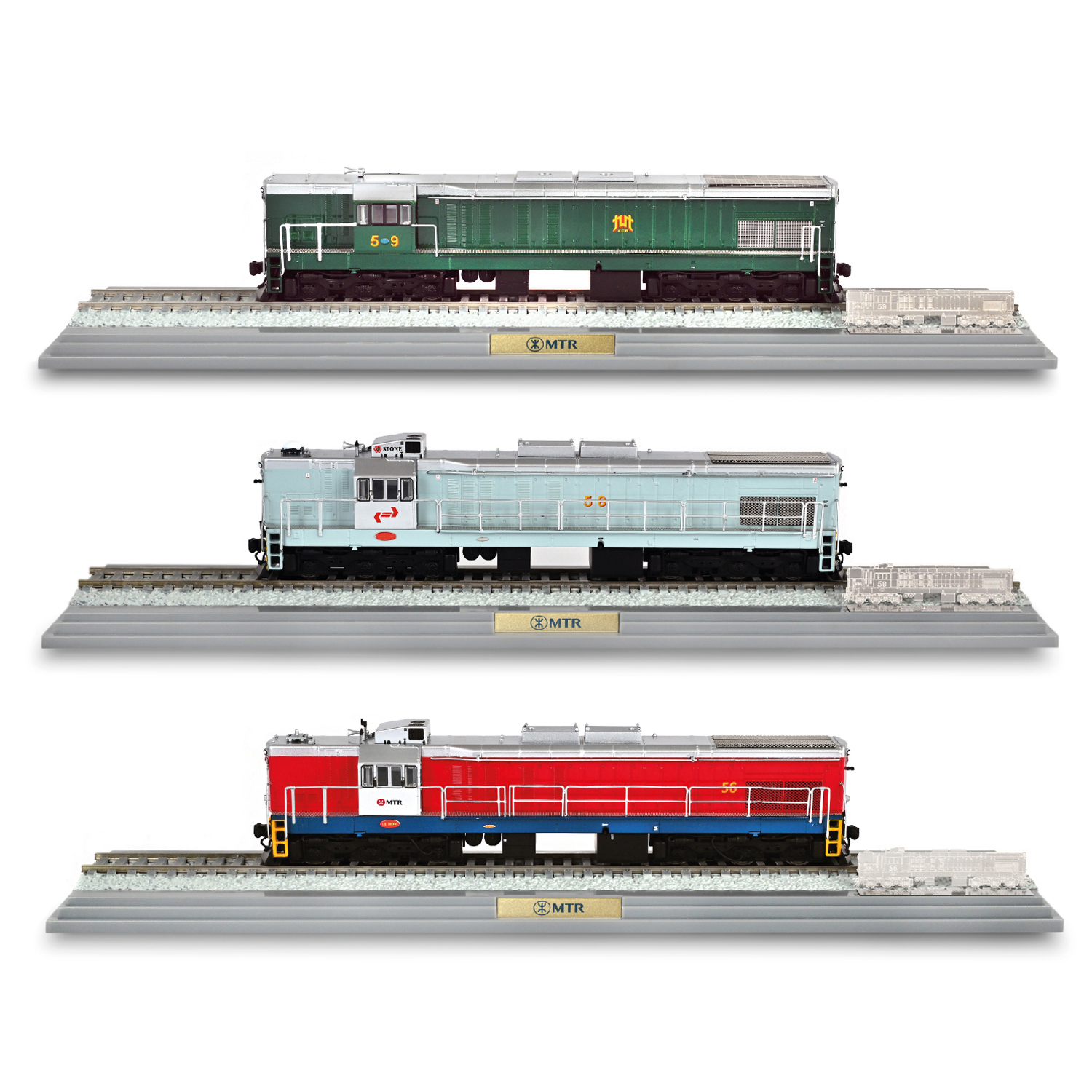 組合商品：1:87 G16型號機車– 56號、58號及59號