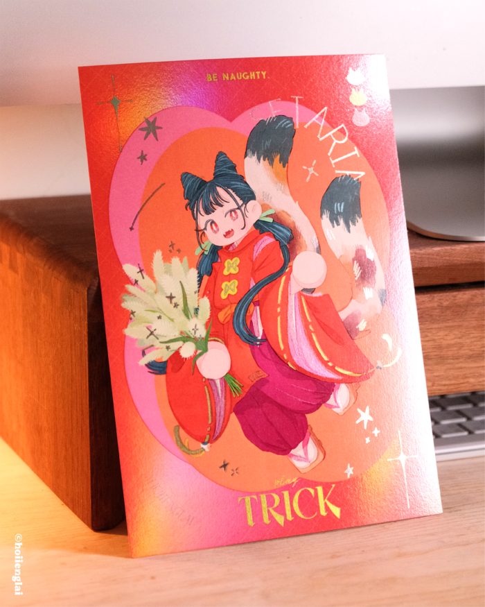 Hoi ホーイ｜絕版｜閃亮小海報｜Trick 貓又