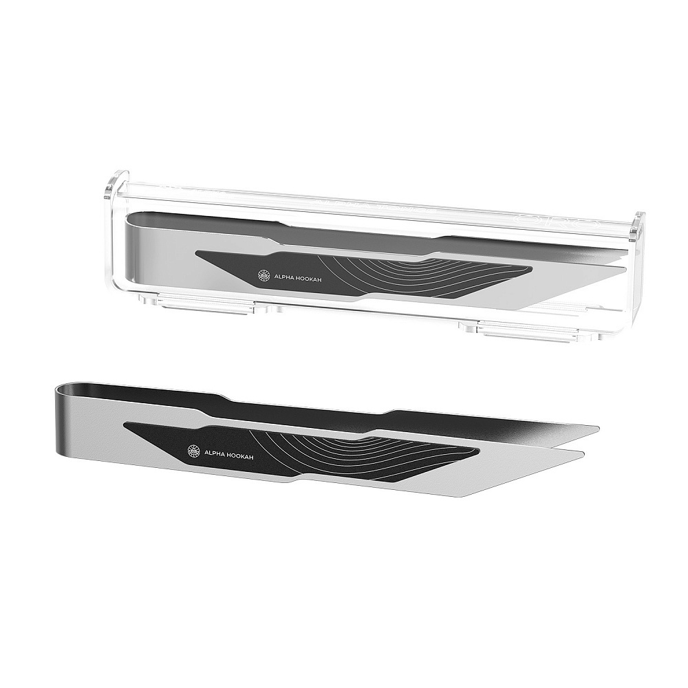 Alpha Hookah Tong Oro Silver