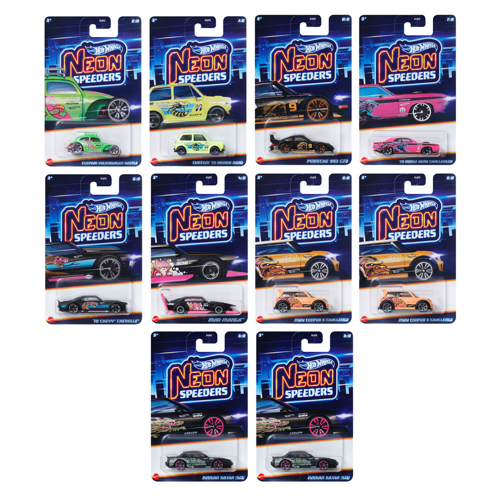 風火輪霓虹系列合金小車 原箱8+2入(D箱號)